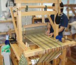 久米島紬　機織り機